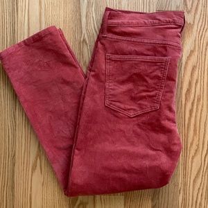 Gap Corduroy Cigarette High Rise Pants size 12